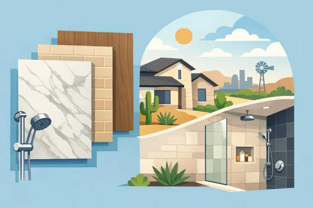 Best Shower Wall Materials for Texas Homes